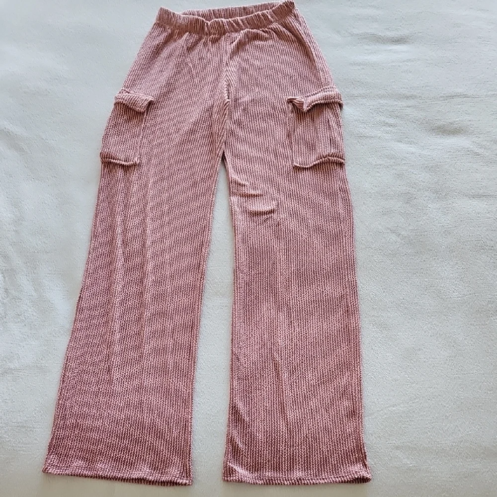 Pink Ribbed Two-Piece Set - Picture 3 of 4